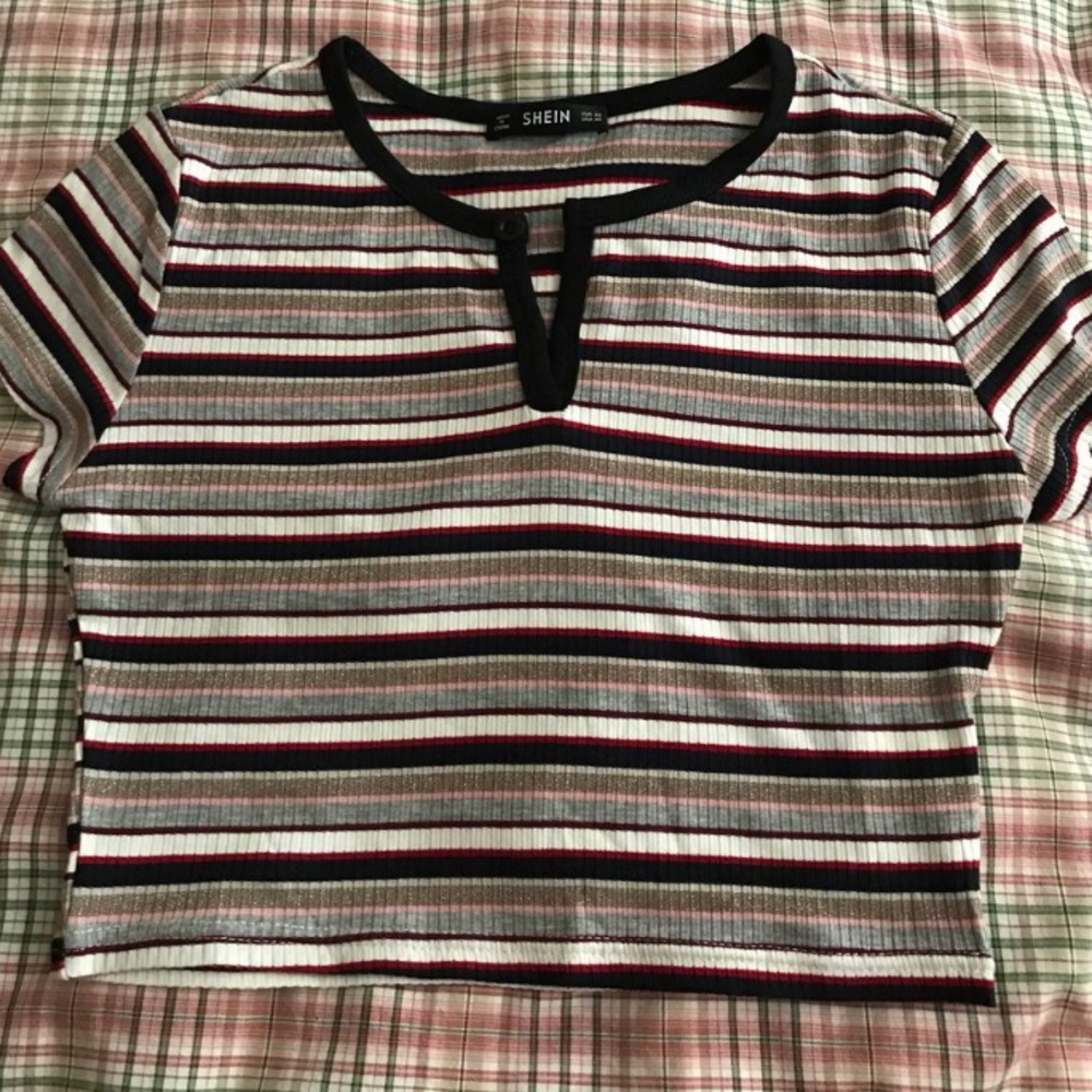 Striped crop top